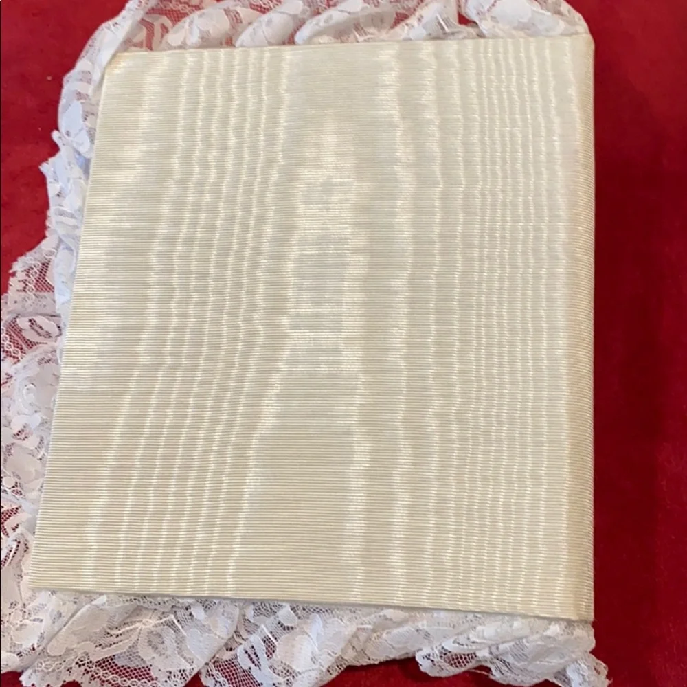 NEW Hand-Made Fabric & Lace-Trimmed Photo Album